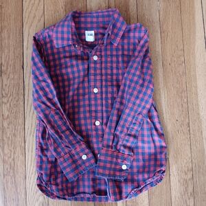 Kids Red and Blue Checkered Shirt